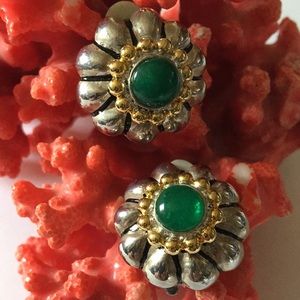 Vintage beads clip on earring